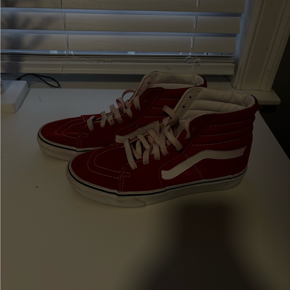 Vans Red High-Top Sneakers
